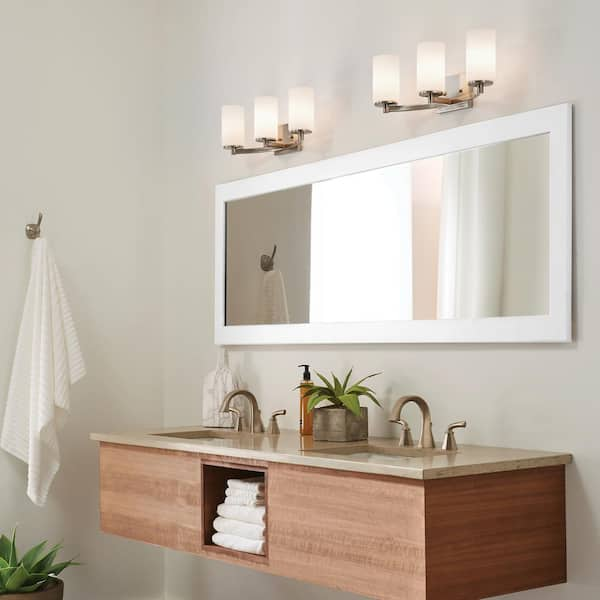 Generation Lighting Hettinger 3-Light Brushed Nickel Bath Light