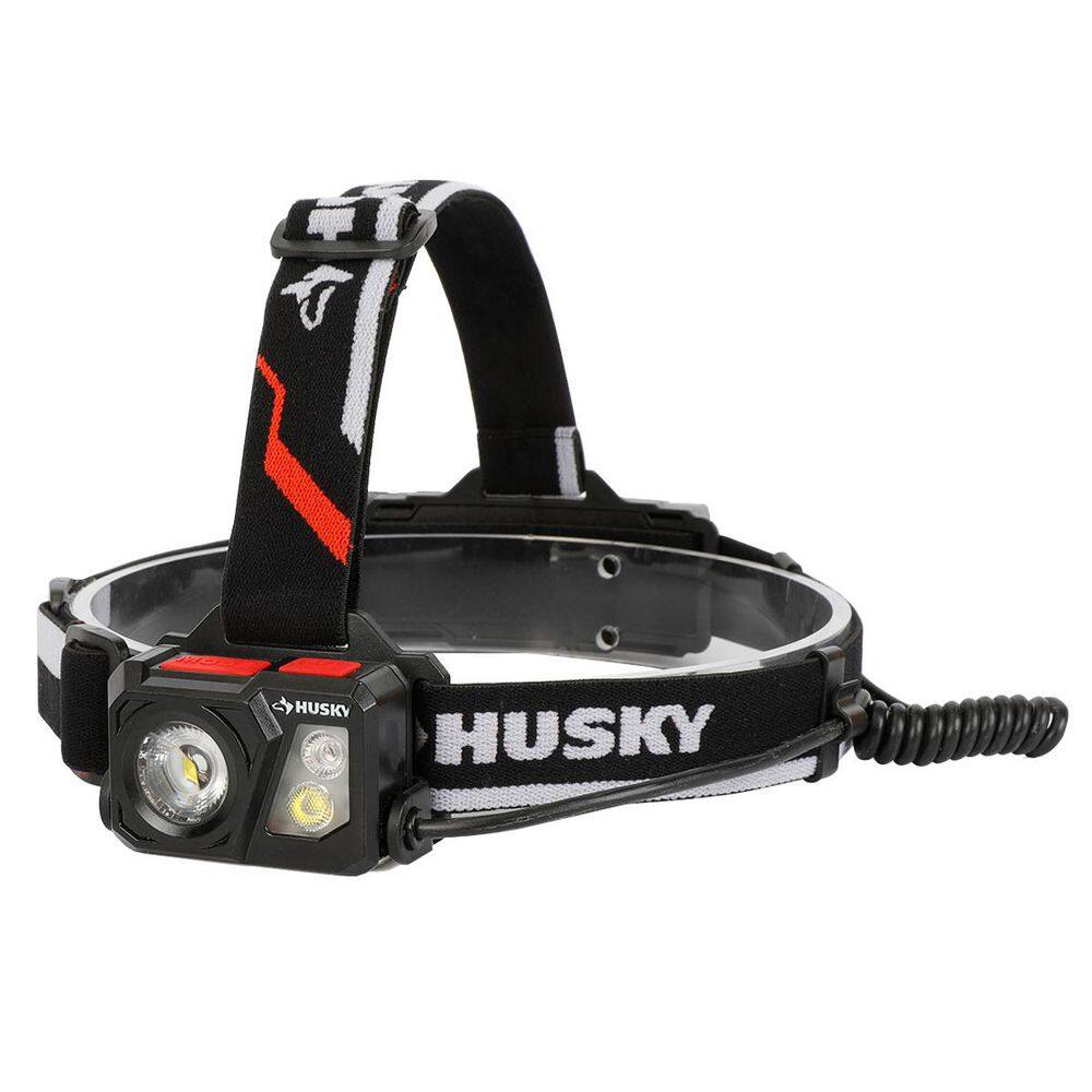 Husky 1000 Lumen Dual Power Compact Headlight 91308 - The Home Depot