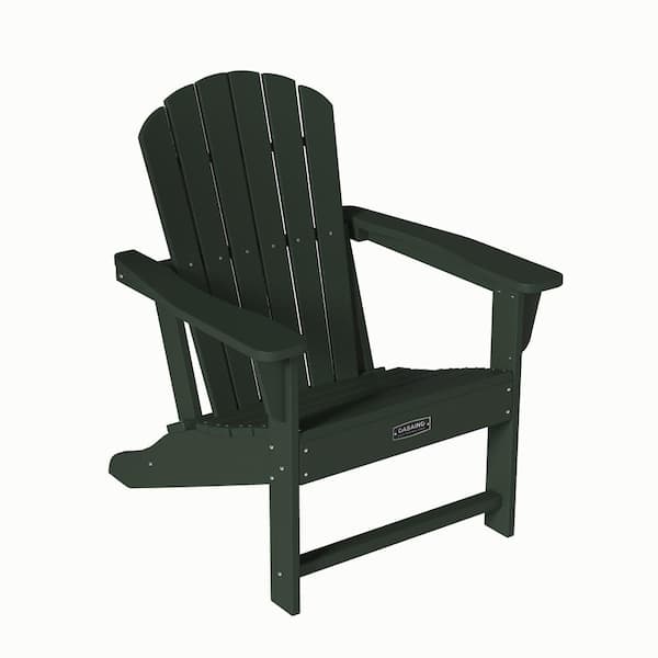 Amucolo Green Outdoor Plastic Adirondack Chair (Set of 1)