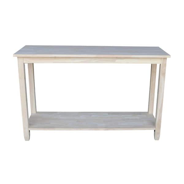 International Concepts Solano 48 In, Unfinished Console Table With Storage