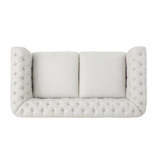 2-Seater Sofa Couch With Channel Tufted On Back And Seat Cushions, Two —  Brother's Outlet