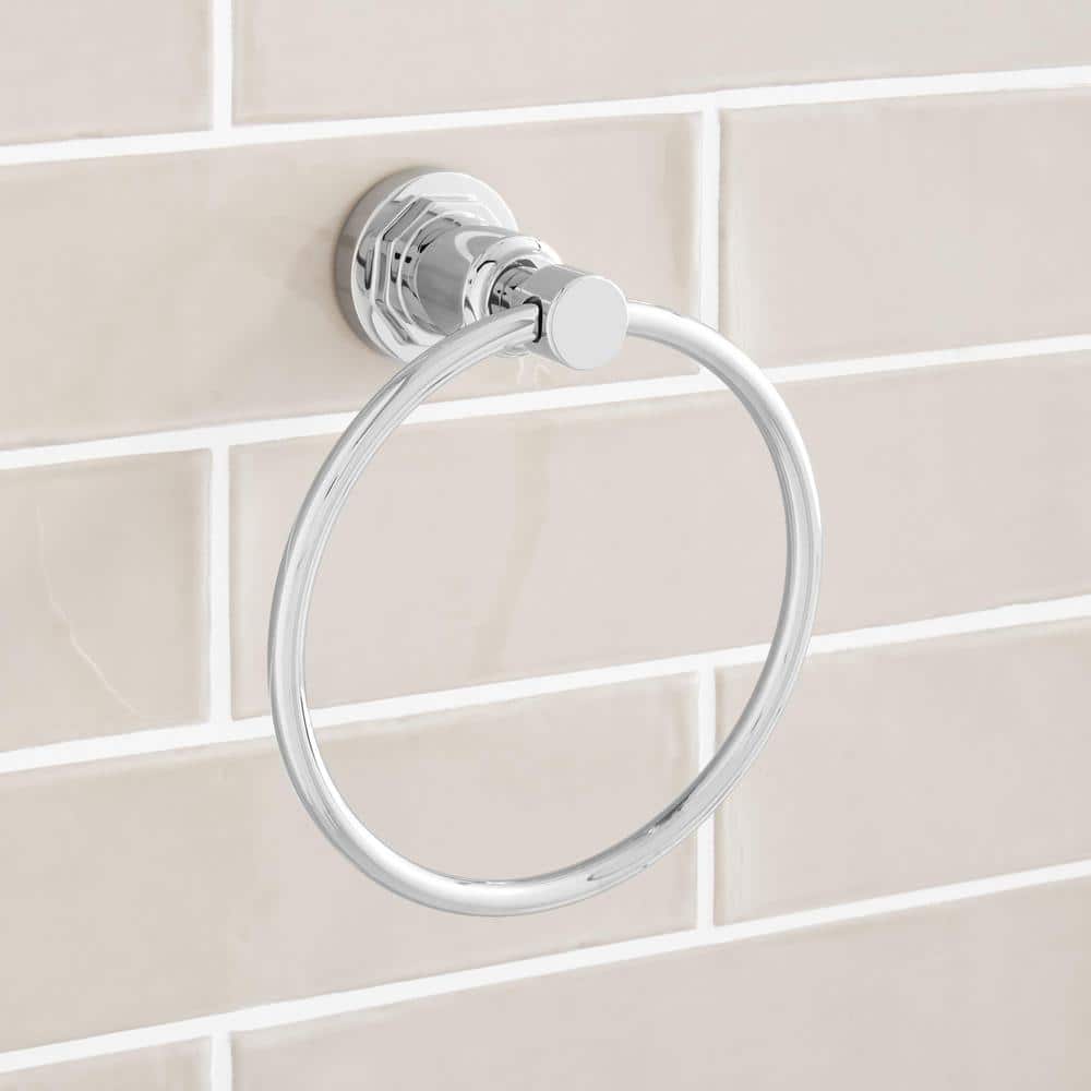 Greyfield Chrome Wall Mounted Circular Towel Ring