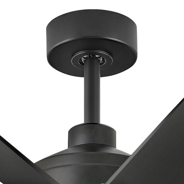 HINKLEY - Turbine 60.0 in. Indoor/Outdoor Integrated LED Matte Black Ceiling Fan with Remote Control
