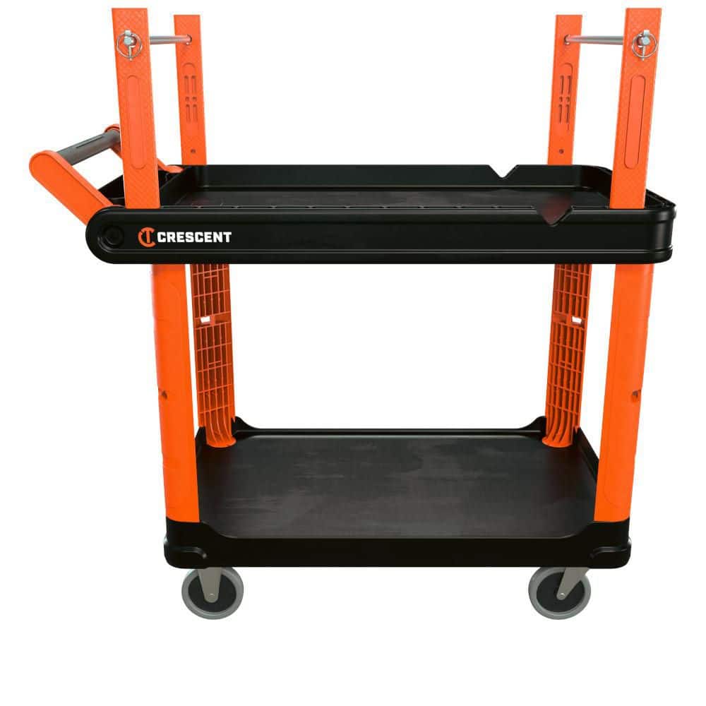 Railworks 22.5 in. W x 36.75 in. L 2-Shelf Industrial Utility Tool Cart w/ 5 in. Casters and Electrician's Corner Posts price history on PriceWatchPro