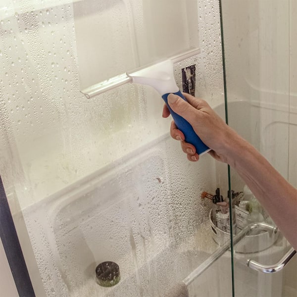 Mirror & Bathroom Silicone Shower Squeegee with Hook Non Slip Grip Household Squeegee Window Squeegee Glass Squeegee Glass Cleaner Window Cleaner All-Purpose Squeegee for Shower Glass 