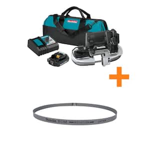18V LXT Sub-Compact Brushless Cordless Band Saw Kit (2.0Ah) with Bonus 28-3/4 in. 18 TPI Portable Band Saw Blade