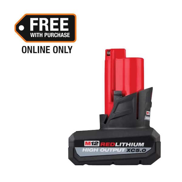 M12 12-Volt Lithium-Ion XC High Output 5.0 Ah Battery Pack