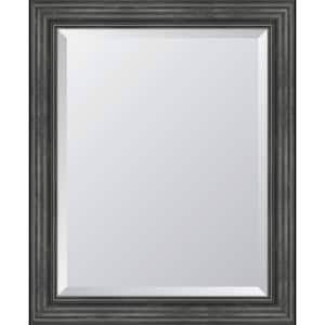Medium Rectangle Black Beveled Glass Classic Mirror (28 in. H x 34 in. W)