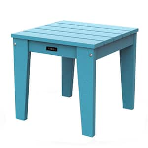 18" Adirondack Square Side Table, Pool Composite Patio Table, HDPE End Tables for Backyard, Pool, Indoor Companion