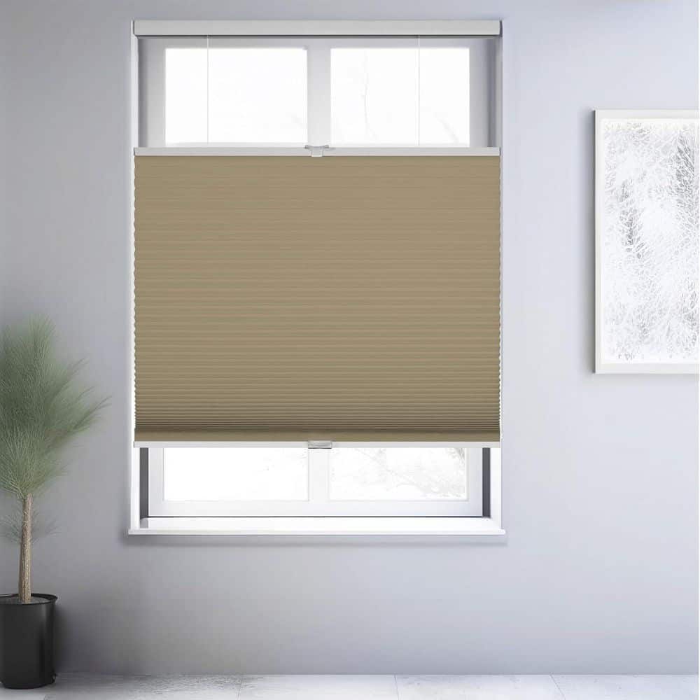 Cut-to-Size Sand Blackout Cordless Top Down Bottom Up Polyester Cellular Shades 20.5 in. W x 48 in. L price history on PriceWatchPro