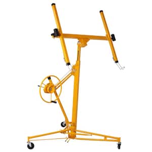 Drywall Lift Panel 11 ft. Lift Drywall Panel Hoist Jack Lifter in Yellow