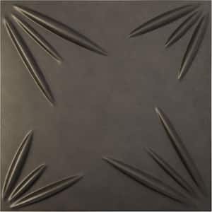 19 5/8 in. x 19 5/8 in. Inula EnduraWall Decorative 3D Wall Panel, Weathered Steel (12-Pack for 32.04 Sq. Ft.)