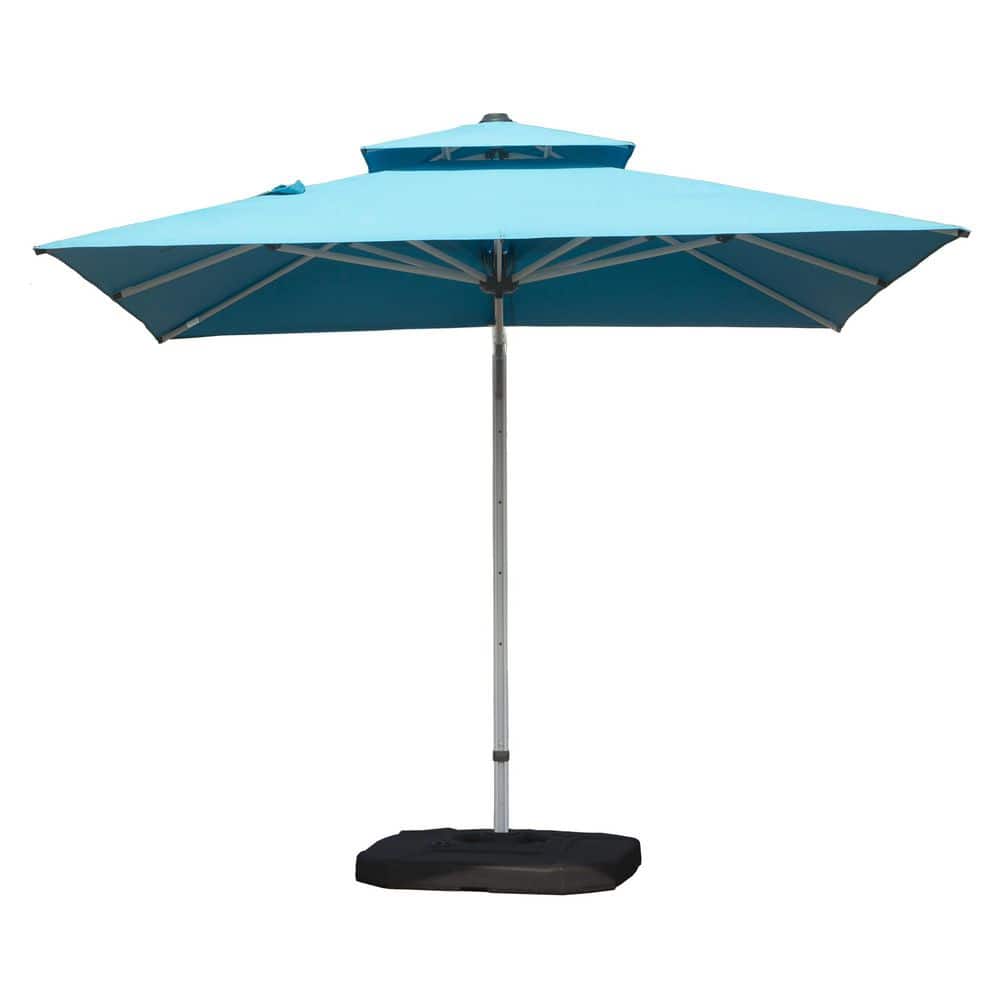 9 ft. Aluminum Push-Up Patio Umbrella in Lake Blue price history on PriceWatchPro