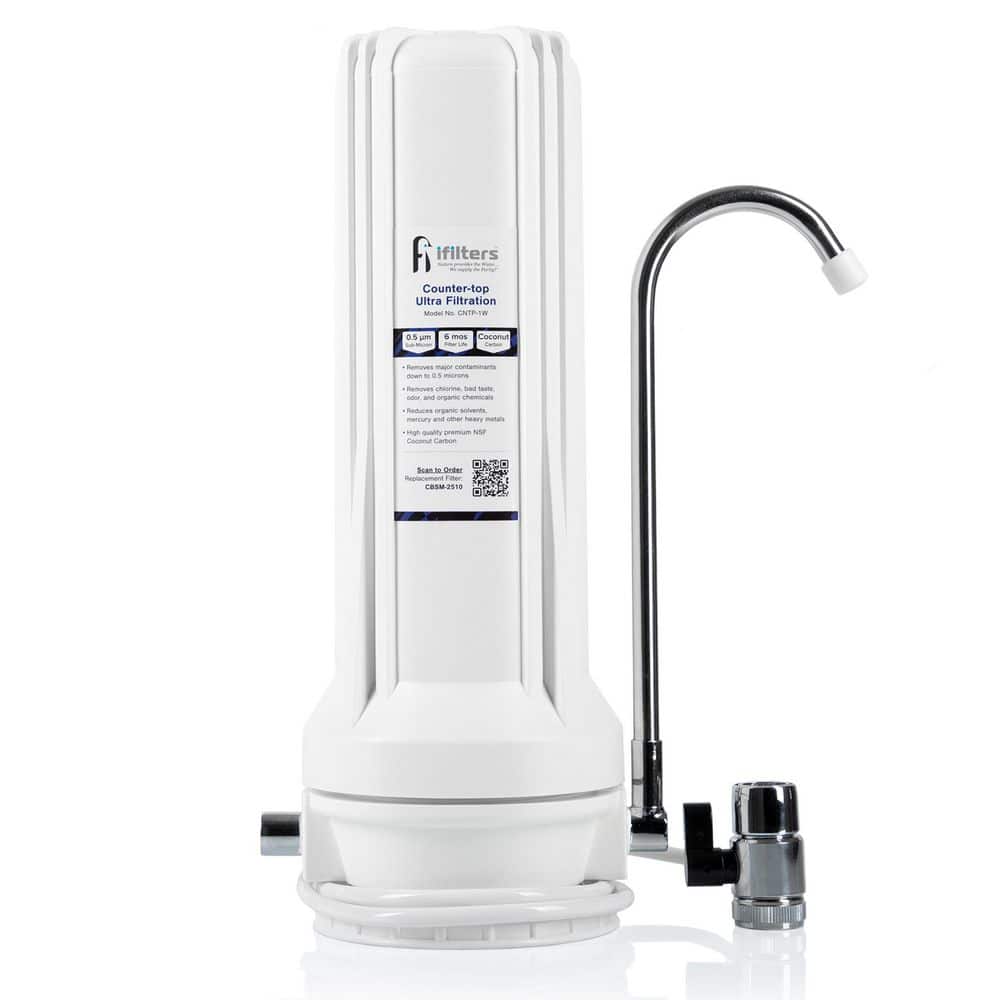 Countertop Ultra Drinking Water Filter for VOCs Cysts Pesticides Herbicides Chlorine Taste and Odor - White price history on PriceWatchPro