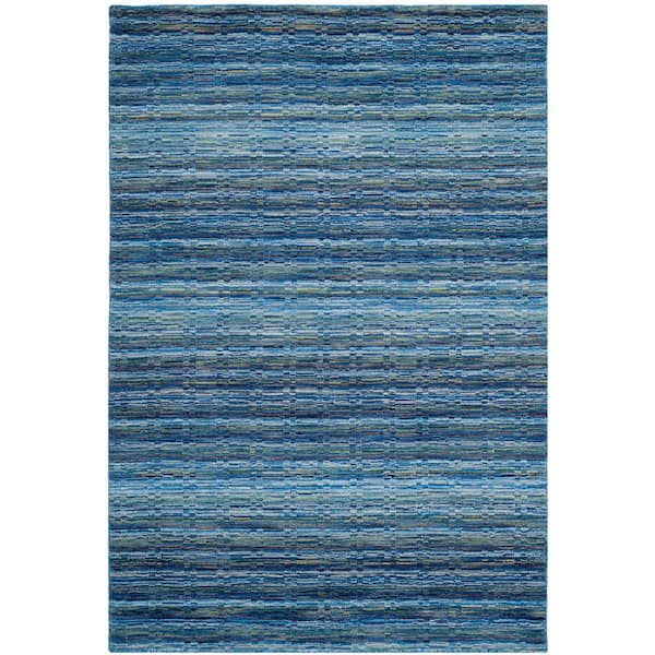 SAFAVIEH Himalaya Blue/Multi 2 ft. x 3 ft. Striped Area Rug