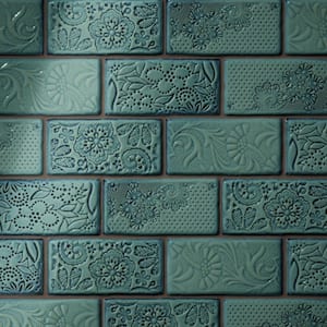 Antic Feelings Lava Verde 3 in. x 6 in. Ceramic Wall Tile (4.16 sq. ft./Case)