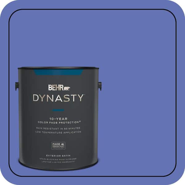 BEHR DYNASTY 1 gal. #P540-6 Wild Pansy Satin Enamel Exterior Stain-Blocking Paint & Primer