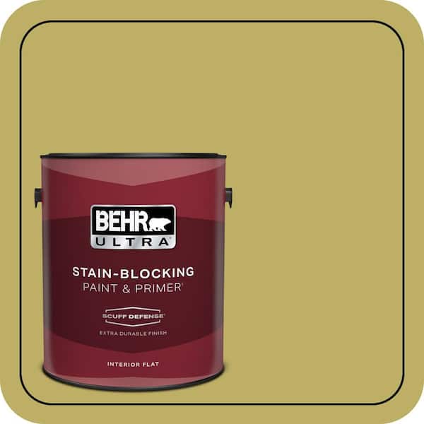 BEHR ULTRA 1 gal. #MQ4-42 Pistachio Extra Durable Flat Interior Paint & Primer