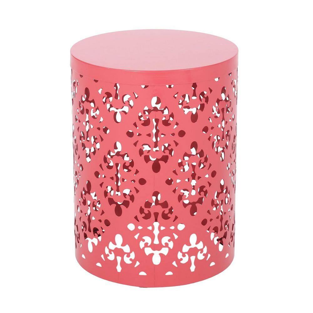 Anky Coral Round Iron 17.91 in. H Outdoor Side Table price history on PriceWatchPro