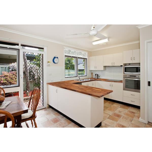 6 ft. L x 25 in. D Finished Engineered Walnut Butcher Block Countertop