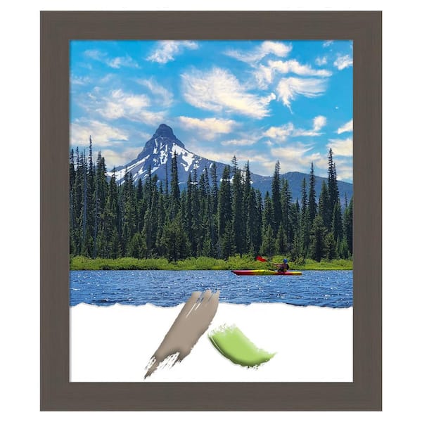 Amanti Art Brushed Pewter Picture Frame Opening Size 20 x 24 in.