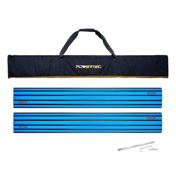 110 in. Track Saw Guide Rail with Protective Bag for DeWalt Track Saws, Incl. 2x55 in. Guide Rails and 1 Connector