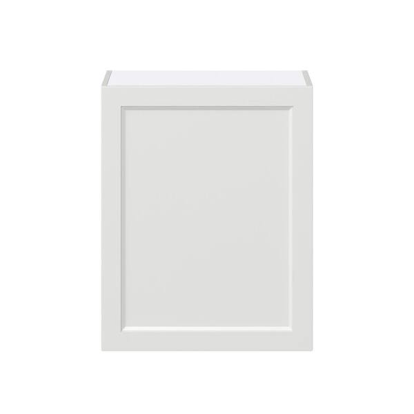 J COLLECTION Alton Painted White Recessed Assembled Wall Kitchen Cabinet with 2 Full Height Doors (24 in. W x 30 in. H x 14 in. D)