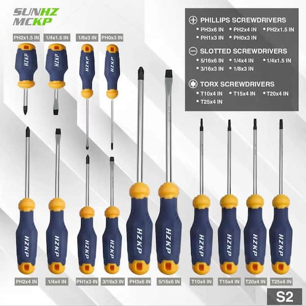 Angel Sar 66-Piece S2 Alloy Steel Magnetic Screwdriver Set
