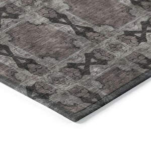 Chantille ACN564 Gray 9 ft. x 12 ft. Machine Washable Indoor/Outdoor Geometric Area Rug