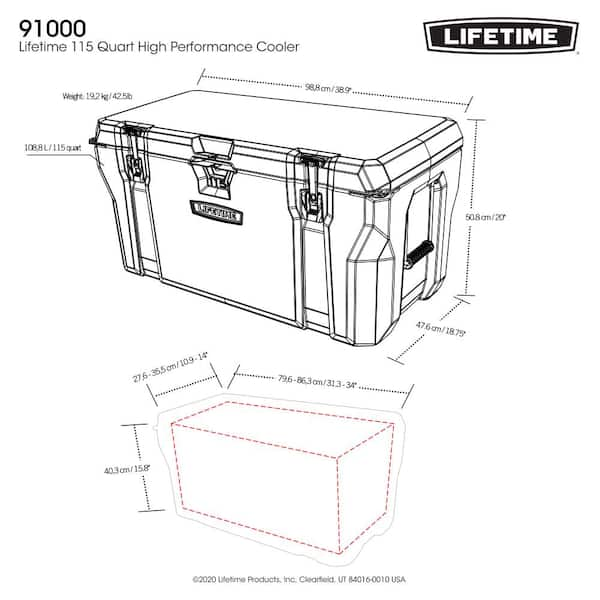 Lifetime 55 Quart High Performance Cooler