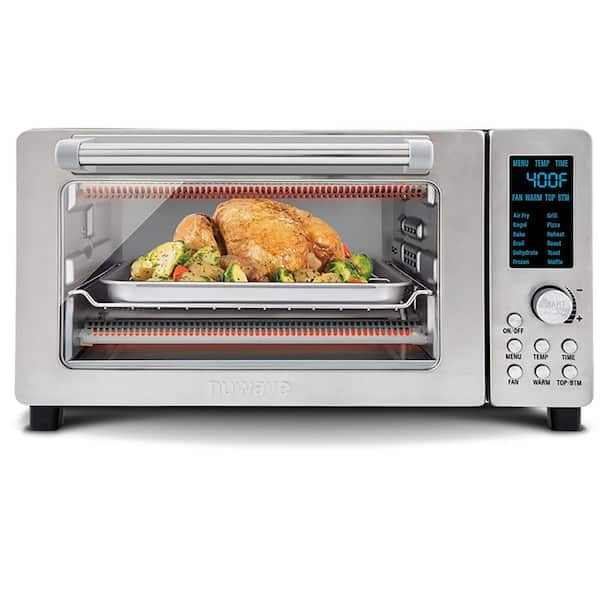 NuWave Bravo 21 qt. Stainless Steel Toaster Oven Air Fryer 20832 - The ...