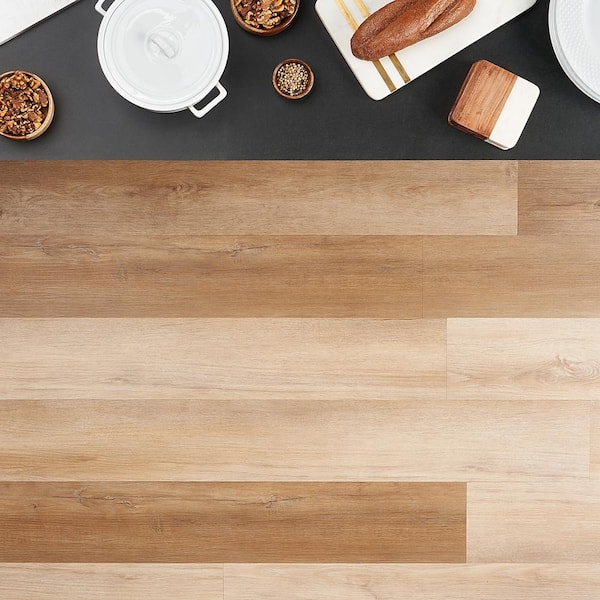Revive Scarlet Oak Fawn 12MIL x 6.3 in. W x 48 in. L Glue Down Waterproof Luxury Vinyl Plank Flooring (36 sq. ft./case)