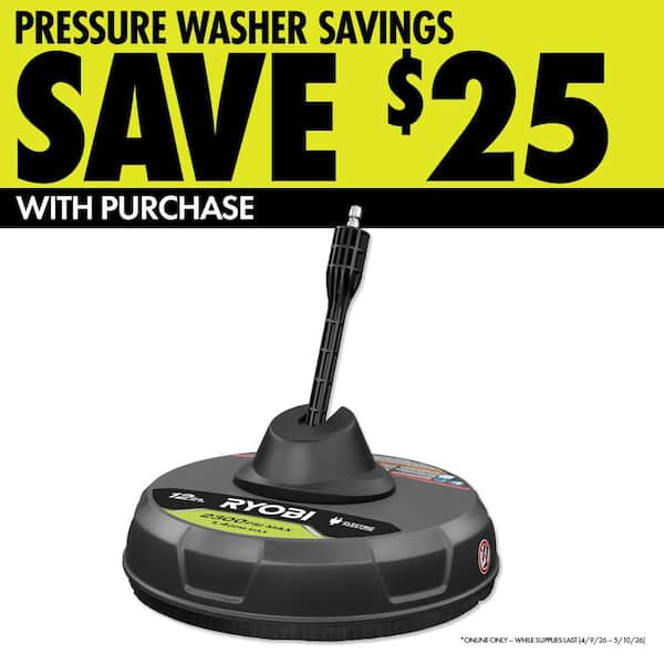 1900 PSI 1.2 GPM Cold Water Wheeled Electric Pressure Washer with 12 in. Surface Cleaner