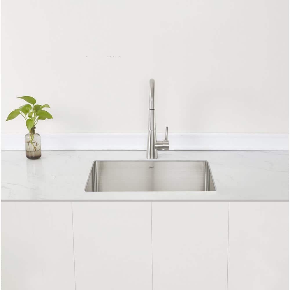 23'' Brushed Stainless Steel Single Bowl Undermount Kitchen Sink