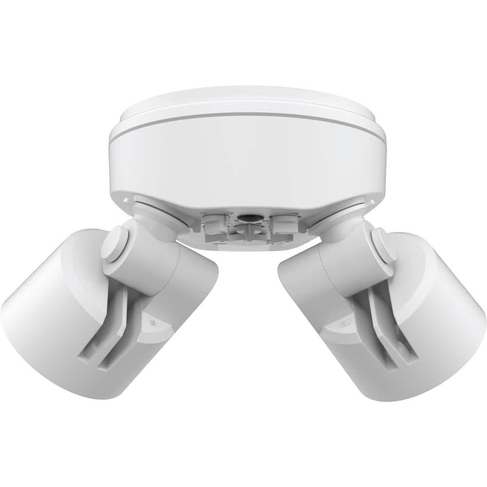 White Dual Head LED Security Flood Light with Motion Sensor