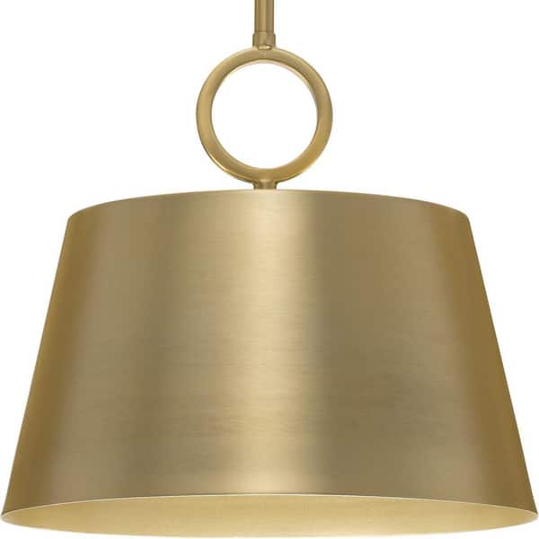 Progress Lighting Parkhurst Collection 12.37 in. 1-Light Brushed Bronze New Traditional Pendant for Kitchen