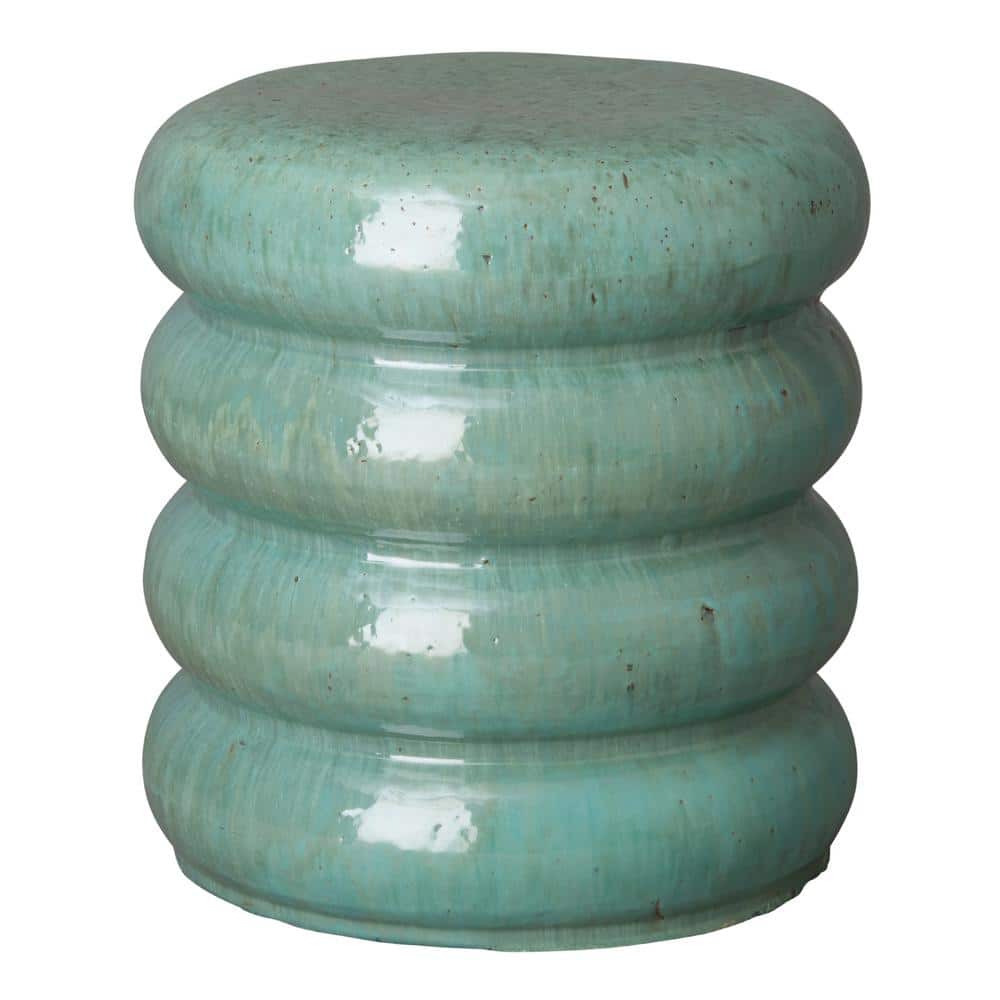 Torus 18 in. H Jade Round Ceramic Garden Stool price history on PriceWatchPro