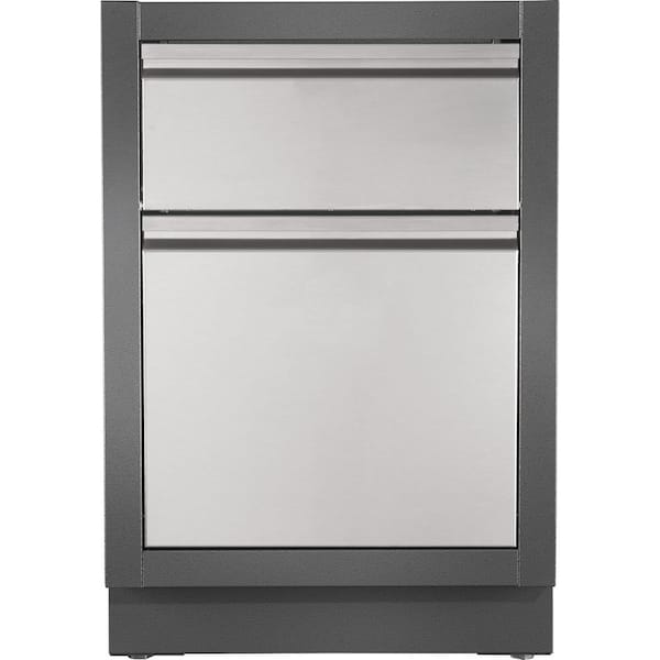NAPOLEON OASIS Waste Drawer Powder Coated Steel 24 in. x 24 in. x 35.5 in. Outdoor Kitchen Cabinet