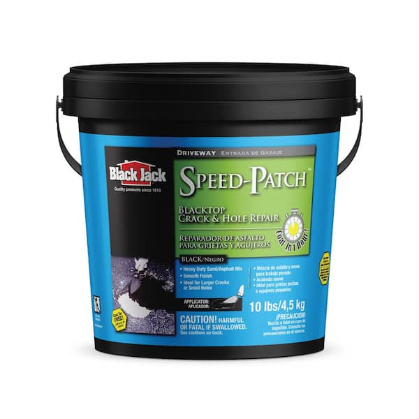 Black Jack 10 lbs. Speed-Patch Matte Black Water-Based Latex Driveway Pothole Patch