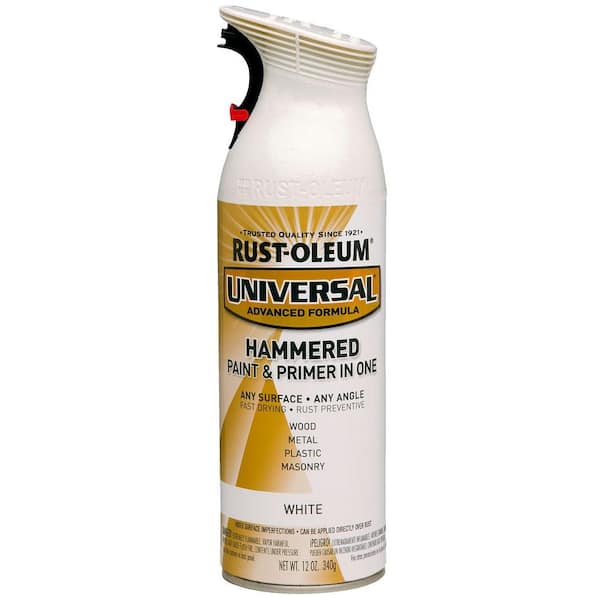 Rust-Oleum Universal 12 oz. All Surface Hammered White Spray Paint and Primer in One (6-Pack)