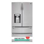 ♪LG S LG 28 cu. ft. 4-Door French Door Smart Refrigerator with Ice