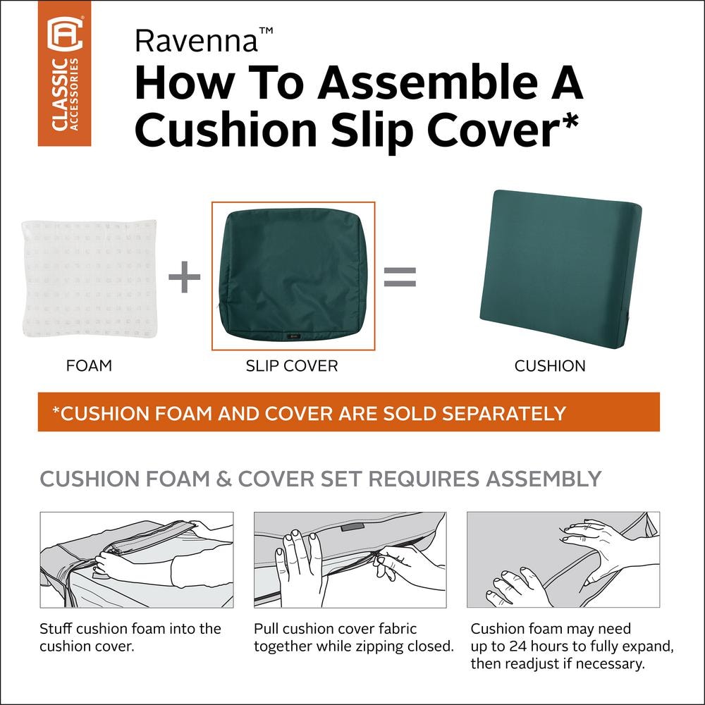 Mallard Green Polyester Outdoor Bench Cushion Cover