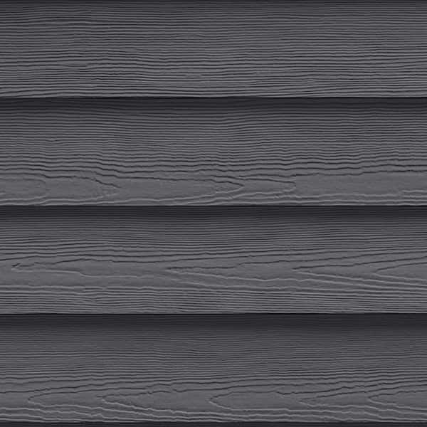 Hardie Plank HZ5 8.25 in. x 144 in. Statement Collection Night Gray Cedarmill Fiber Cement Lap Siding