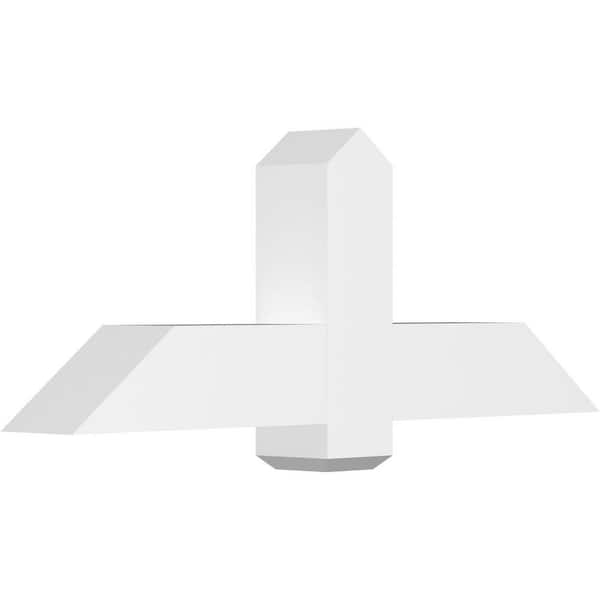 Ekena Millwork Eugene 48 in. W x 18 in. H x 6 in. D Signature Polyurethane Bracket