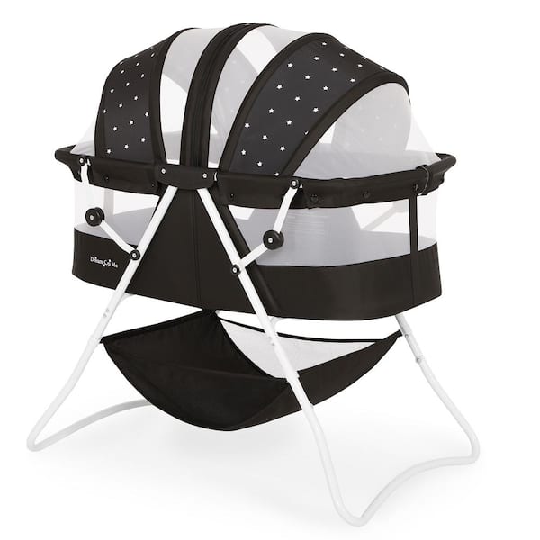 Dream On Me Black And White Karley Bassinet 441-ONYX - The Home Depot