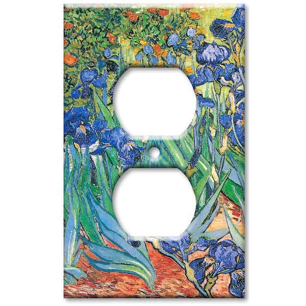 Art Plates Green 1-Gang Duplex Outlet Wall Plate