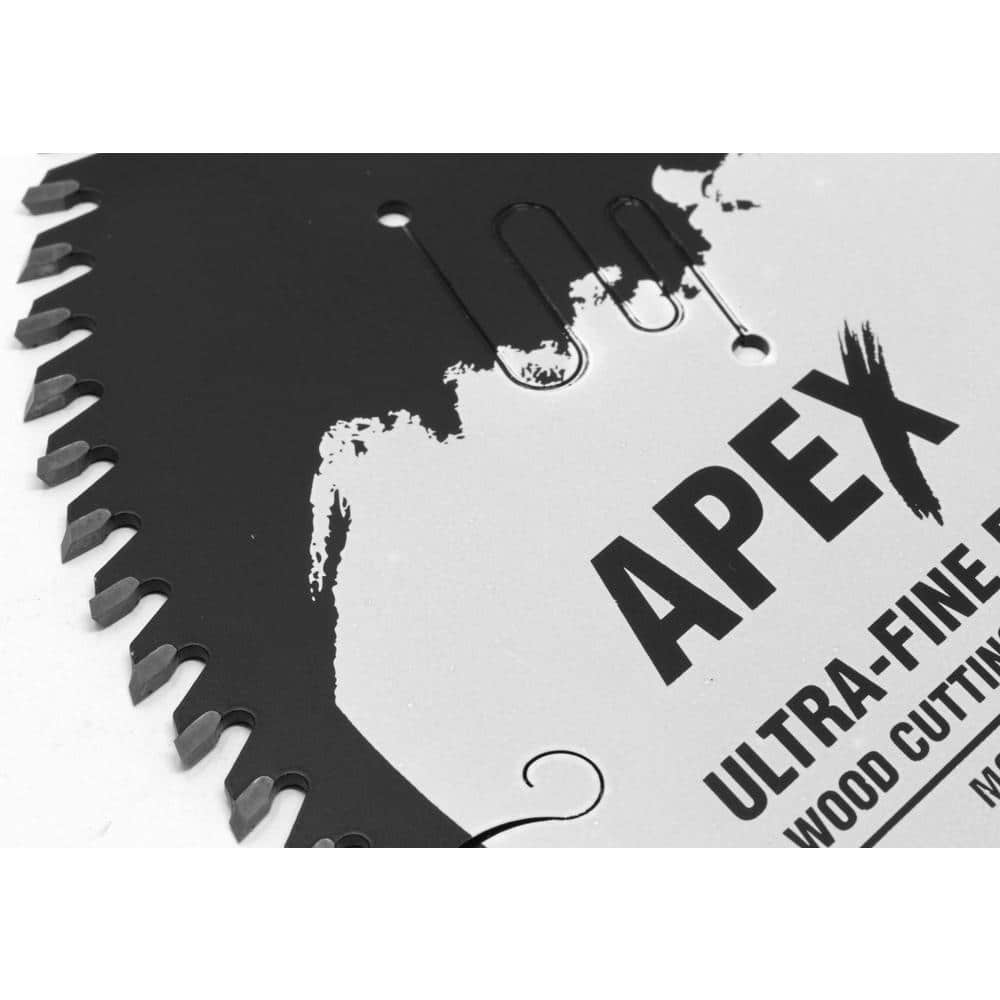 Apex 10-Inch 80-Tooth Carbide-Tipped Wood Cutting Saw Blade