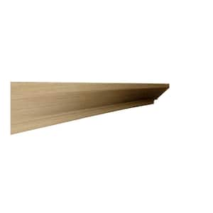 Washington Vanguard Oak Plywood Slab Assembled Kitchen Cabinet Crown Molding 96 in. W x 1.14 in. D x 4.33 in. H