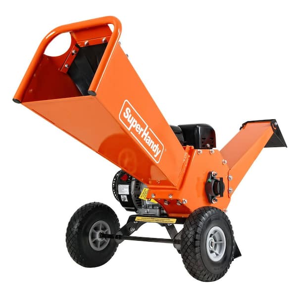 SUPERHANDY 4 in. Max Capacity-9HP Gas-Powered Wood Chipper w