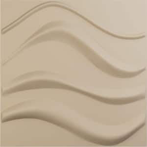 19 5/8 in. x 19 5/8 in. Wave EnduraWall Decorative 3D Wall Panel, Smokey Beige (Covers 2.67 Sq. Ft.)